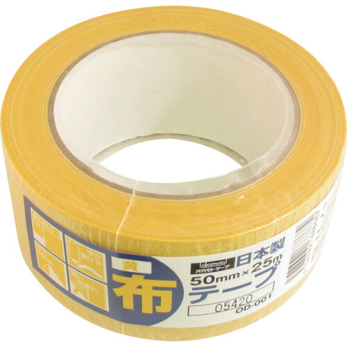 【対応・送料無料】オカモト　布テープカラーＯＤ&minus;００１　黄 30巻セット｜buckteeth shop 店