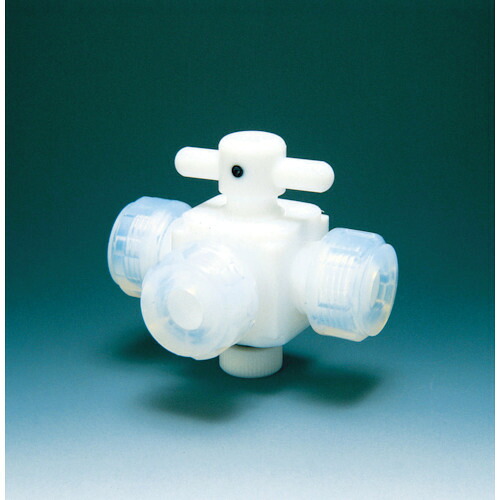 【対応・送料無料】フロンケミカル フッ素樹脂(PTFE)三方バルブ接続12mm|buckteeth shop 店