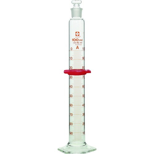 【対応・送料無料】 ＳＩＢＡＴＡ　有栓メスシリンダー　スーパーグレード　１００ｍＬ