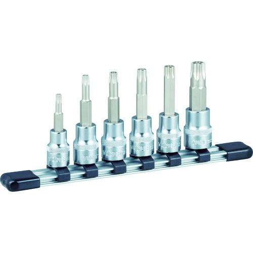【対応・送料無料】 ＴＯＮＥ　トルクスソケットセット（いじり防止タイプホルダー付）　６ｐｃｓ
