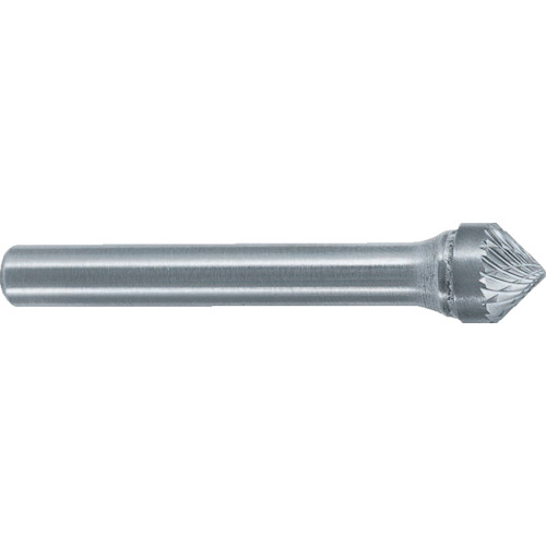 【対応・送料無料】 スーパー　スーパー超硬バー　シャンク径６ｍｍ（円錐型９０度）ダブルカット（刃径：１９．０）