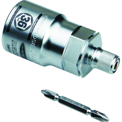 【対応・送料無料】 スーパー　電ドル用ソケットビット（着脱式）　プロスペック　３６×６．３５ｍｍ