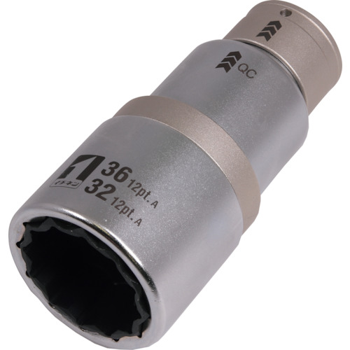 【対応・送料無料】 ミツトモ　ＱＣソケット　ダブル　３２／３６ｍｍ　１２角　ＩＭ－４Ｗ３２３６Ｉ－１２Ｋ