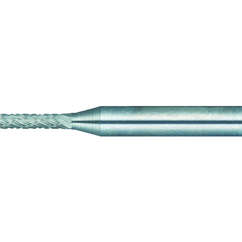 TRUSCO 超硬バー 円筒型 Φ1.5X刃長6X軸3 ロング ダブルカット