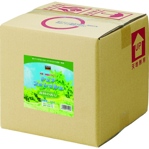 【対応・送料無料】 ＴＲＵＳＣＯ　除菌・消臭剤シュアフォレッシュ　パックインボックス１０Ｌ