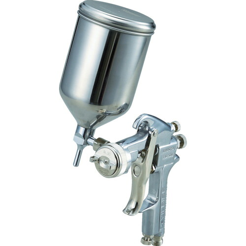 【対応・送料無料】ＴＲＵＳＣＯ　スプレーガン重力式　ノズル径Φ１．１　０．４Ｌ　ＳＵＳカップセット｜buckteeth shop 店