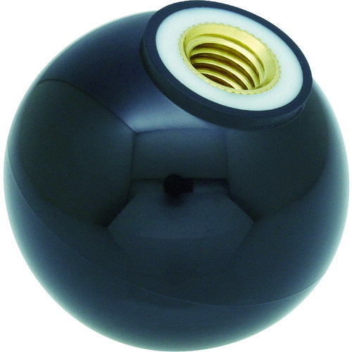 【対応・送料無料】 ＴＲＵＳＣＯ　樹脂製握り玉　金具付黒　２０ＸＭ５ｍｍ　（２０個入）