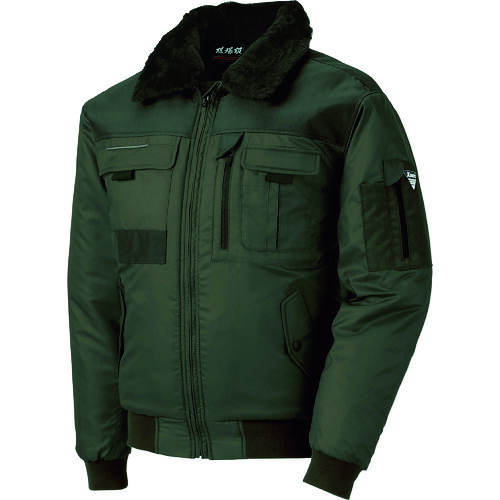 【相応う・貨物輸送無料】ジーベック ２２２ 一こま服 防寒上衣 Ｍ ＯＤ