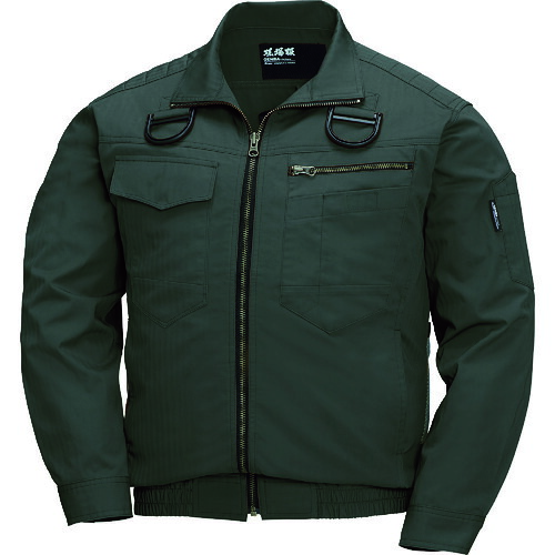 【対応・送料無料】 ジーベック　空調服　綿薄手現場服ヘリンボンフルハーネス仕様空調服ＸＥ９８１０２－６２－Ｓ