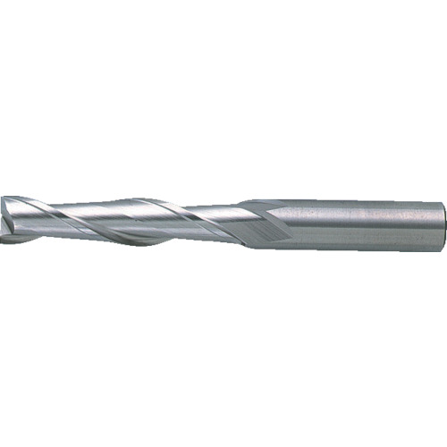 三菱K 2枚刃汎用 ハイススクエアエンドミルロング刃長(L)20mm