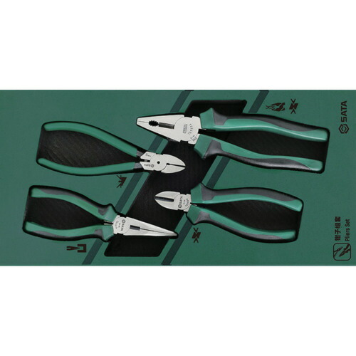 ＳＡＴＡ プライヤー ４点 セット トレー入り (09912A)