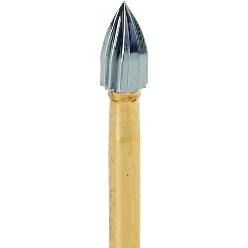 ナカニシ　超硬カッター　５本入　雫テーパー型　シングルカット　φ２．３×４．５×軸φ１．６　(22093)