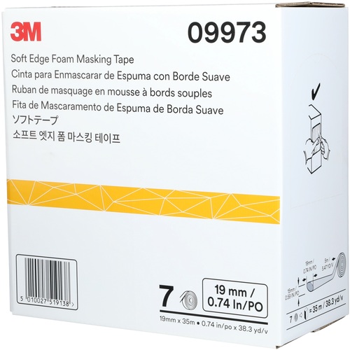 ３Ｍ ホンブルグ帽磁気テープ ９９７３ １９粍径×５ｍ（７巻入） (9973)