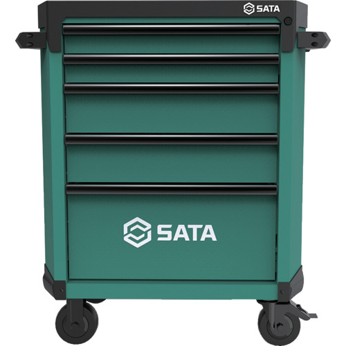 ＳＡＴＡ　５段ローラーキャビネット　緑　(ST95112G)｜buckteeth shop 店