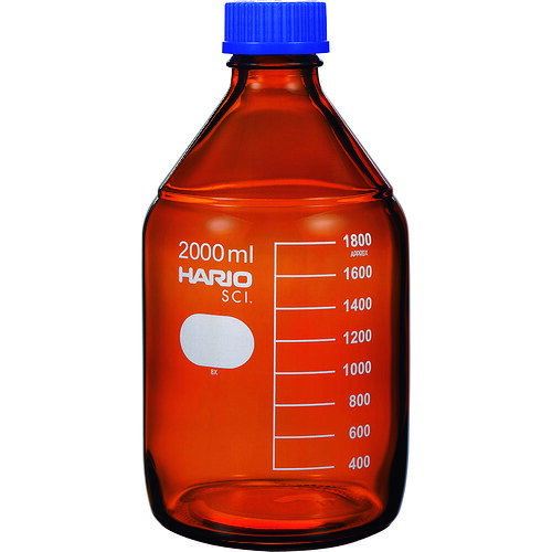 ＨＡＲＩＯ　ボトル　耐熱ねじ口瓶（茶）　２０００ｍｌ｜buckteeth shop 店
