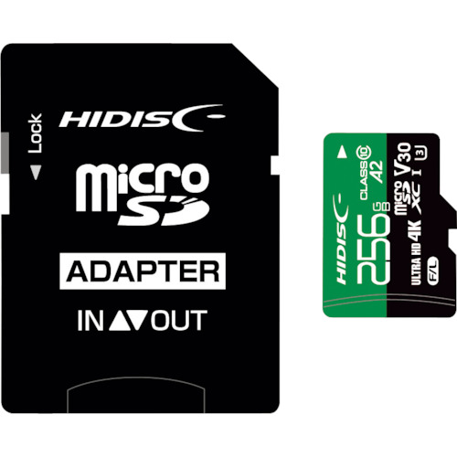 ハイディスク　超高速Ｒ１７０シリーズｍｉｃｒｏＳＤＸＣカード　２５６ＧＢ