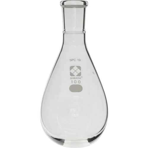 ＳＩＢＡＴＡ　ＳＰＣなす形フラスコ　ＳＰＣ－１９　１００ｍＬ