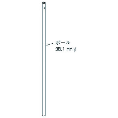 ユニット　ポール　３８．１Ф×１８００