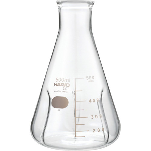ＨＡＲＩＯ　バッフル付き三角フラスコ５００ｍｌ｜buckteeth shop 店