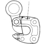 スーパー　形鋼クランプ（ＨＬＣ－Ｓ）用カム