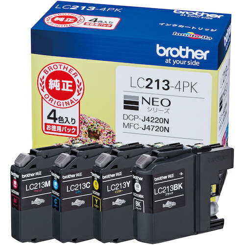 ブラザー　インクカートリッジ　ＬＣ２１３－４ＰＫ　４色パック 5,792円