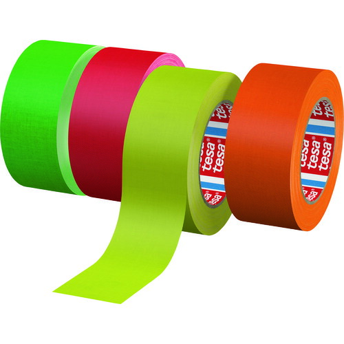 ｔｅｓａ　補修用布テープ　蛍光オレンジ　５０ｍｍｘ２５ｍ
