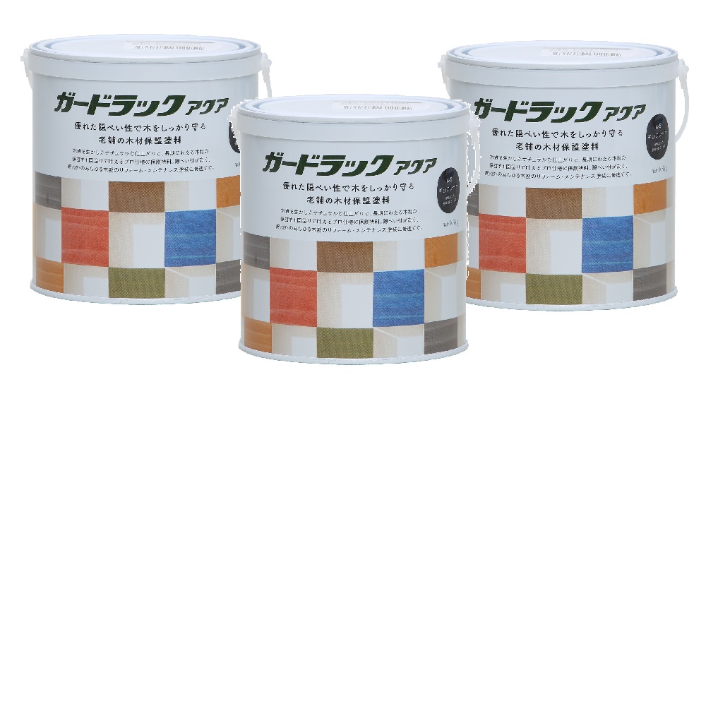 和信ペイント ガードラックアクア Ａ&minus;５ チョコレート（ＨＣ） 0.6kg ３缶セット｜buckteeth shop 店