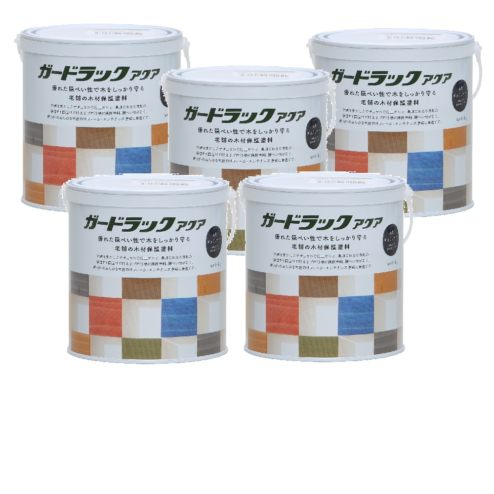 和信ペイント ガードラックアクア Ａ－５ チョコレート（ＨＣ） 0.6kg ５缶セット