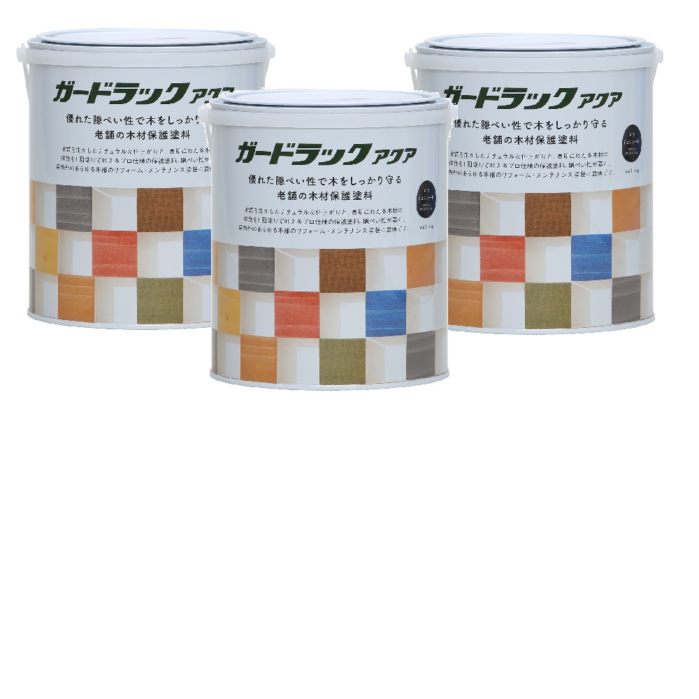 和信ペイント ガードラックアクア Ａ－５ チョコレート（ＨＣ） 1.4kg ３缶セット