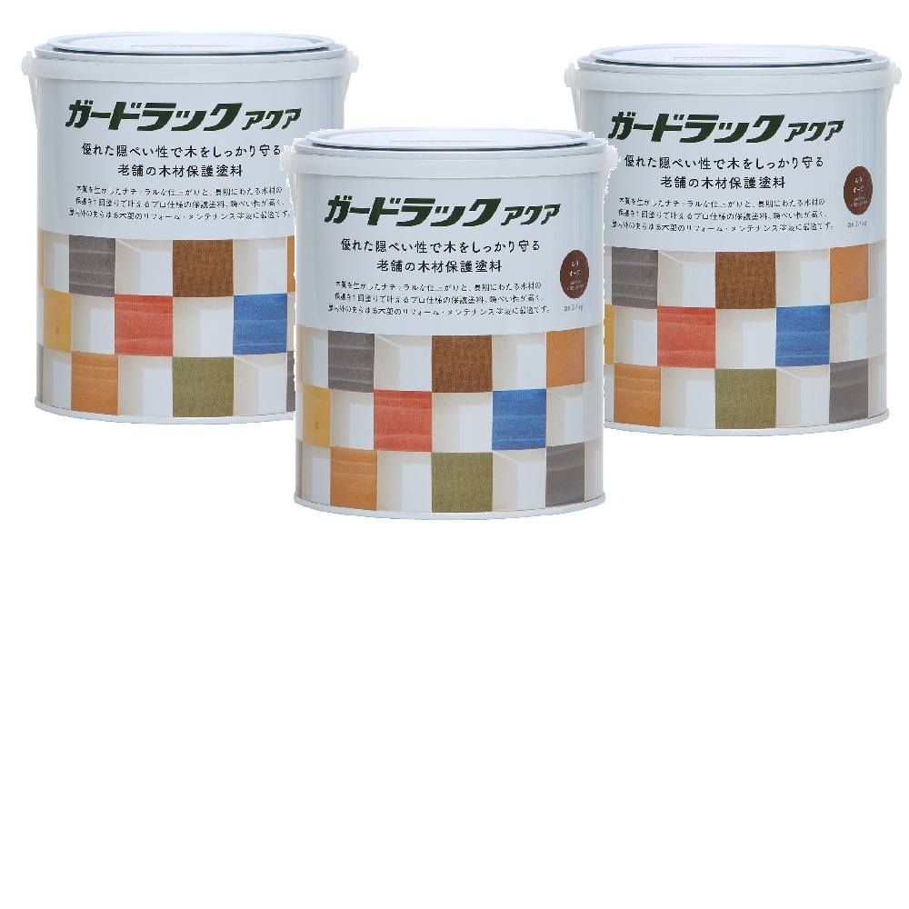 和信ペイント ガードラックアクア Ａ－９ オーク（ＨＣ） 1.4kg ３缶セット