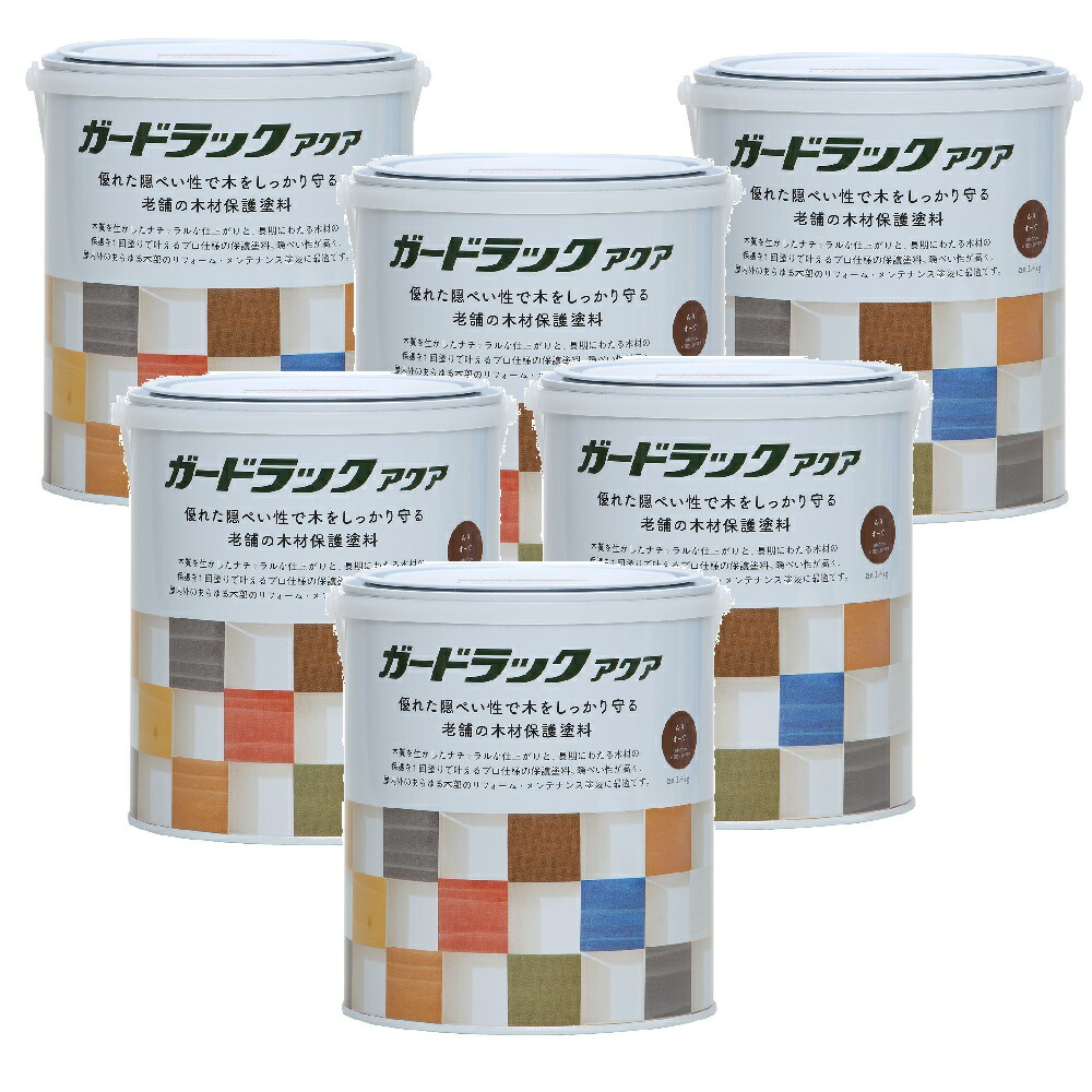 和信ペイント ガードラックアクア Ａ－９ オーク（ＨＣ） 1.4kg ６缶セット