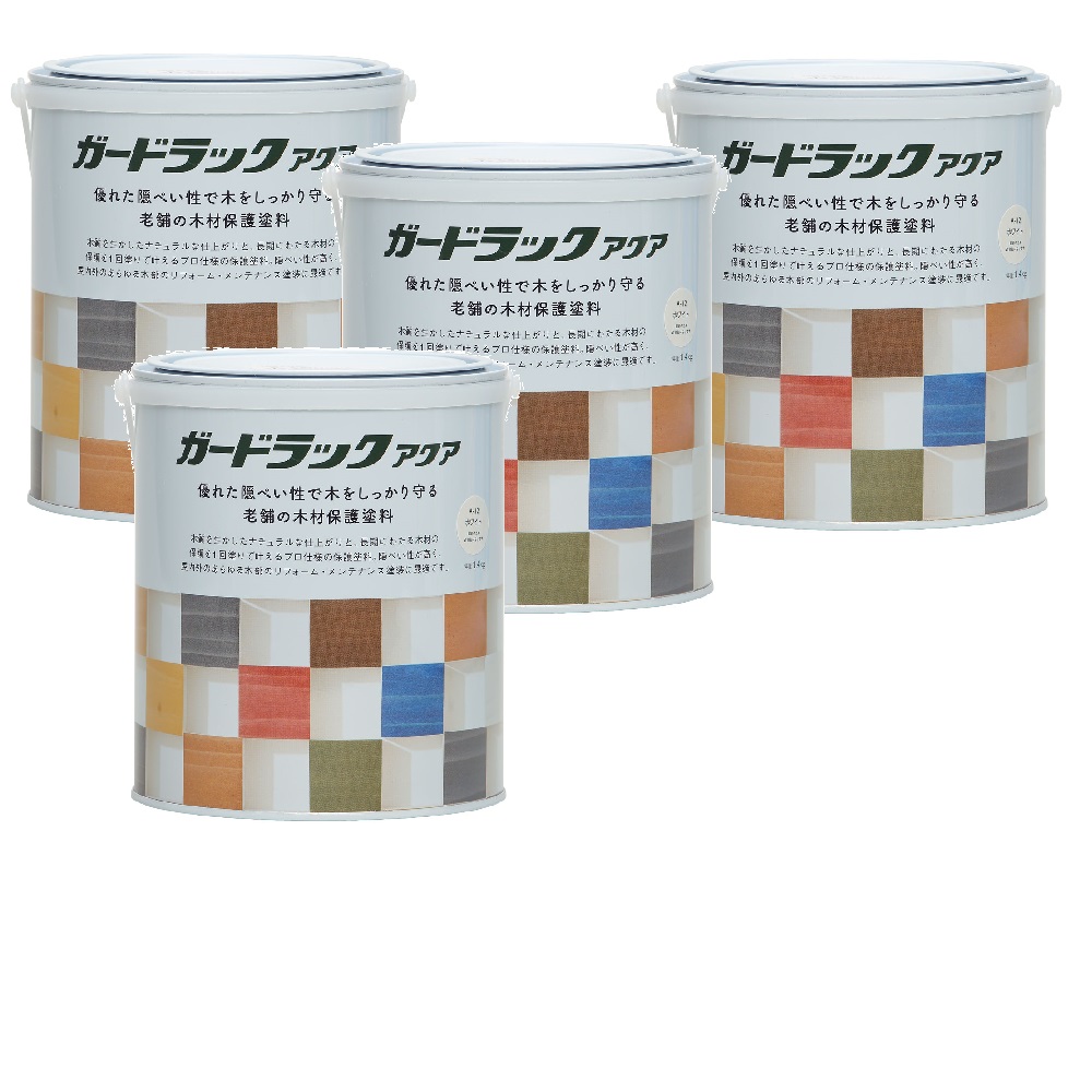 和信ペイント ガードラックアクア Ａ－１２ ホワイト（ＨＣ） 1.4kg ４缶セット