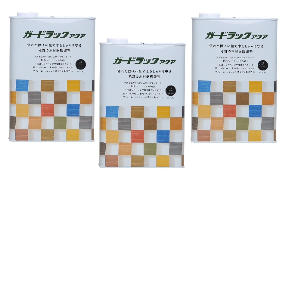 和信ペイント ガードラックアクア Ａ－５ チョコレート（ＨＣ） 3kg ３缶セット