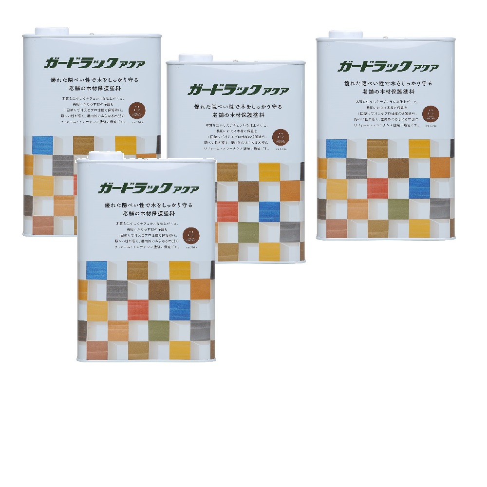 和信ペイント ガードラックアクア Ａ－９ オーク（ＨＣ） 3kg ４缶セット