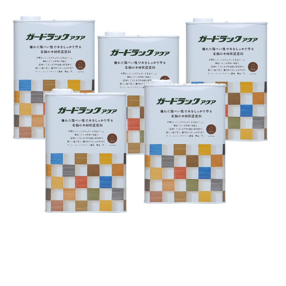和信ペイント ガードラックアクア Ａ－９ オーク（ＨＣ） 3kg ５缶セット