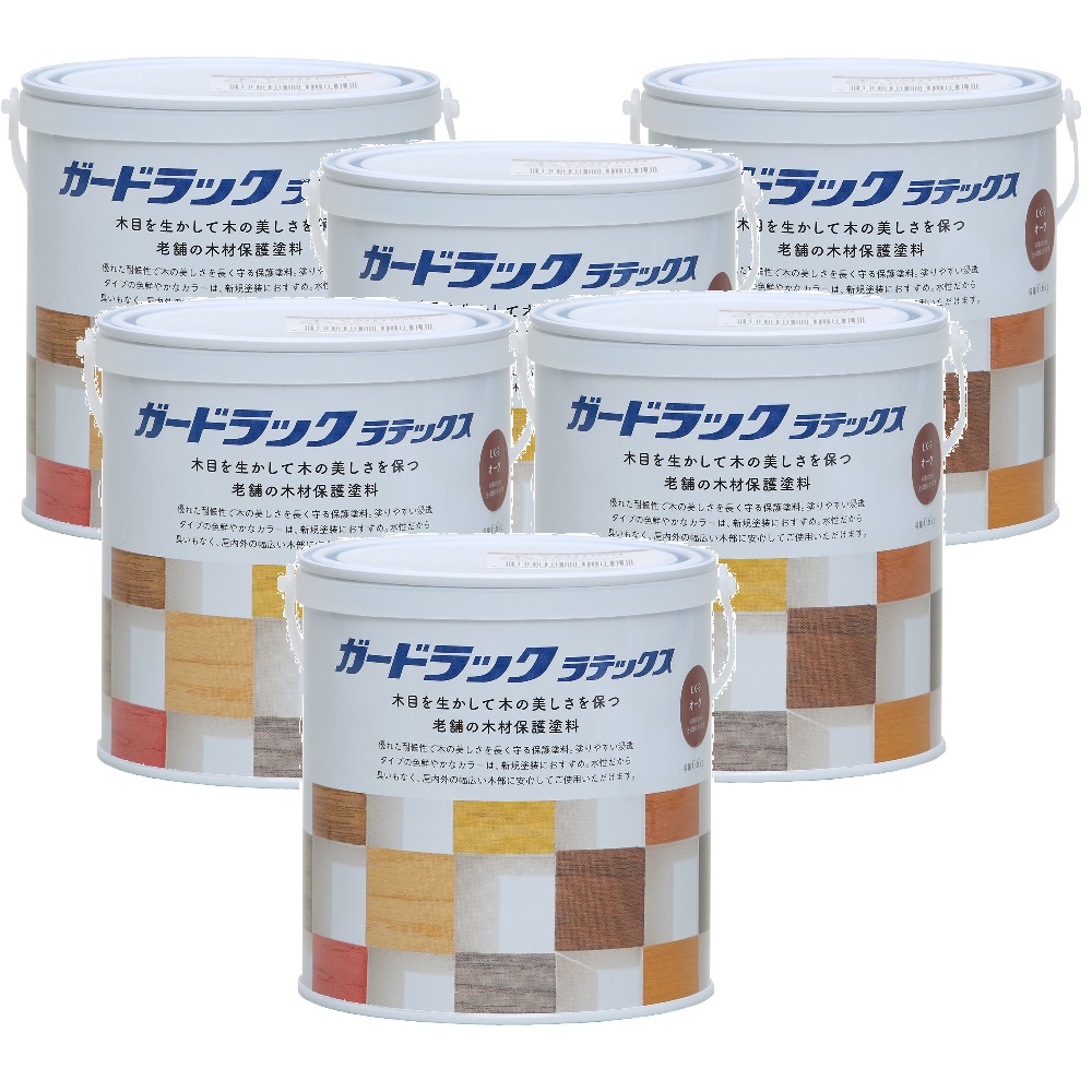 和信ペイント ガードラックラテックス ＬＸ－９ オーク（ＨＣ） 0.6kg ６缶セット