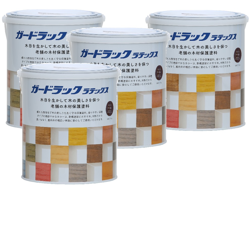 和信ペイント ガードラックラテックス ＬＸ－１０ マーロン（ＨＣ） 1.4kg ４缶セット