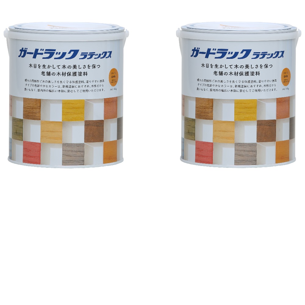 和信ペイント ガードラックラテックス LX−13 白木色(HC) 1.4kg 2缶セット|buckteeth shop 店