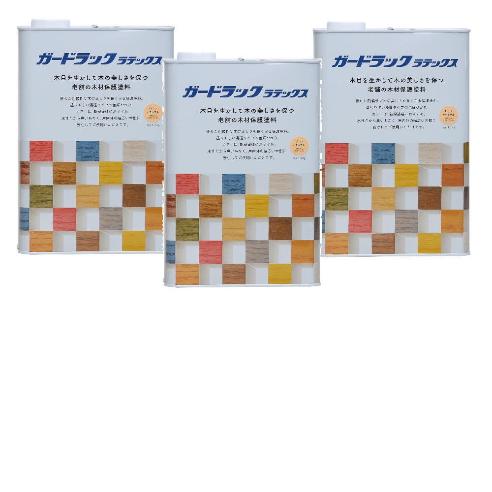 和信ペイント ガードラックラテックス LX−17 ナチュラル(HC) 3kg 3缶セット|buckteeth shop 店