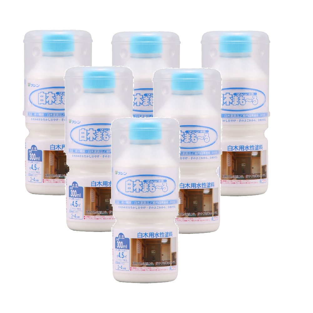 和信ペイント 白木まもーる 300ml ６缶セット