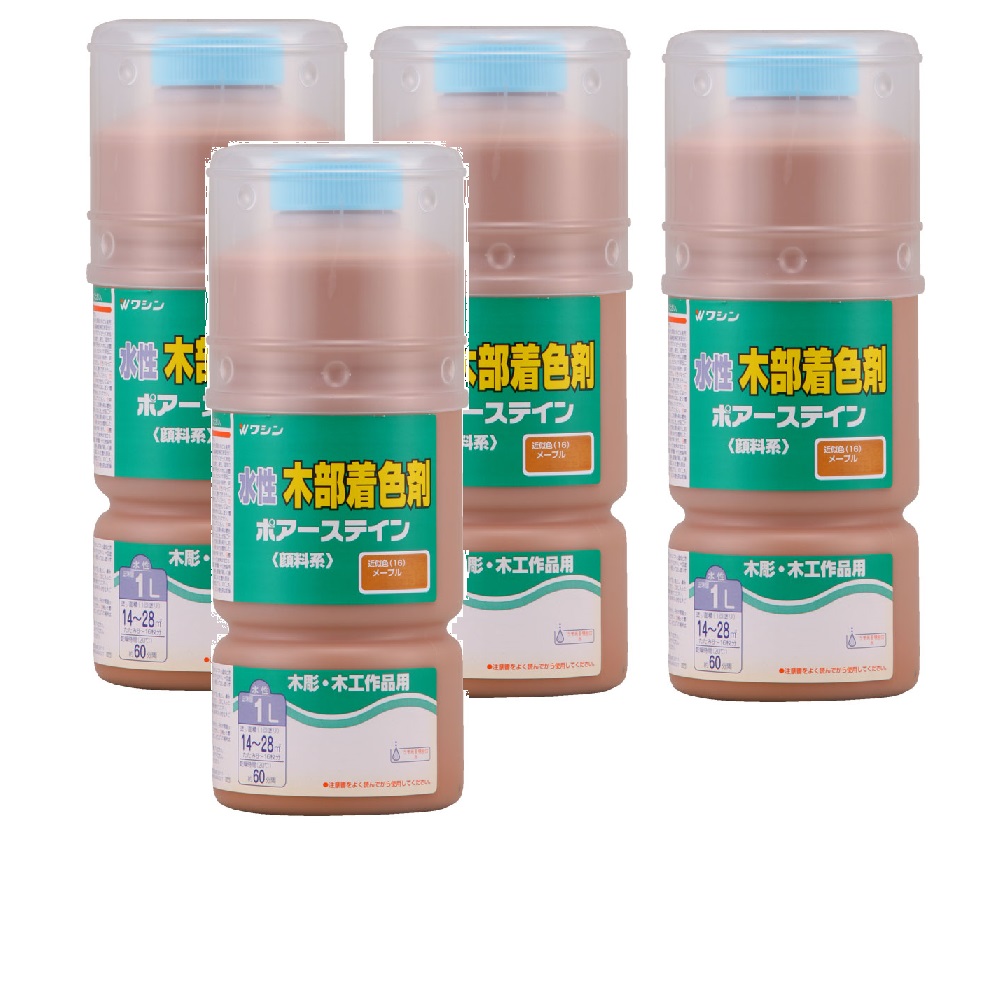 和信ペイント ポアーステイン メープル 1L ４缶セット｜buckteeth shop 店