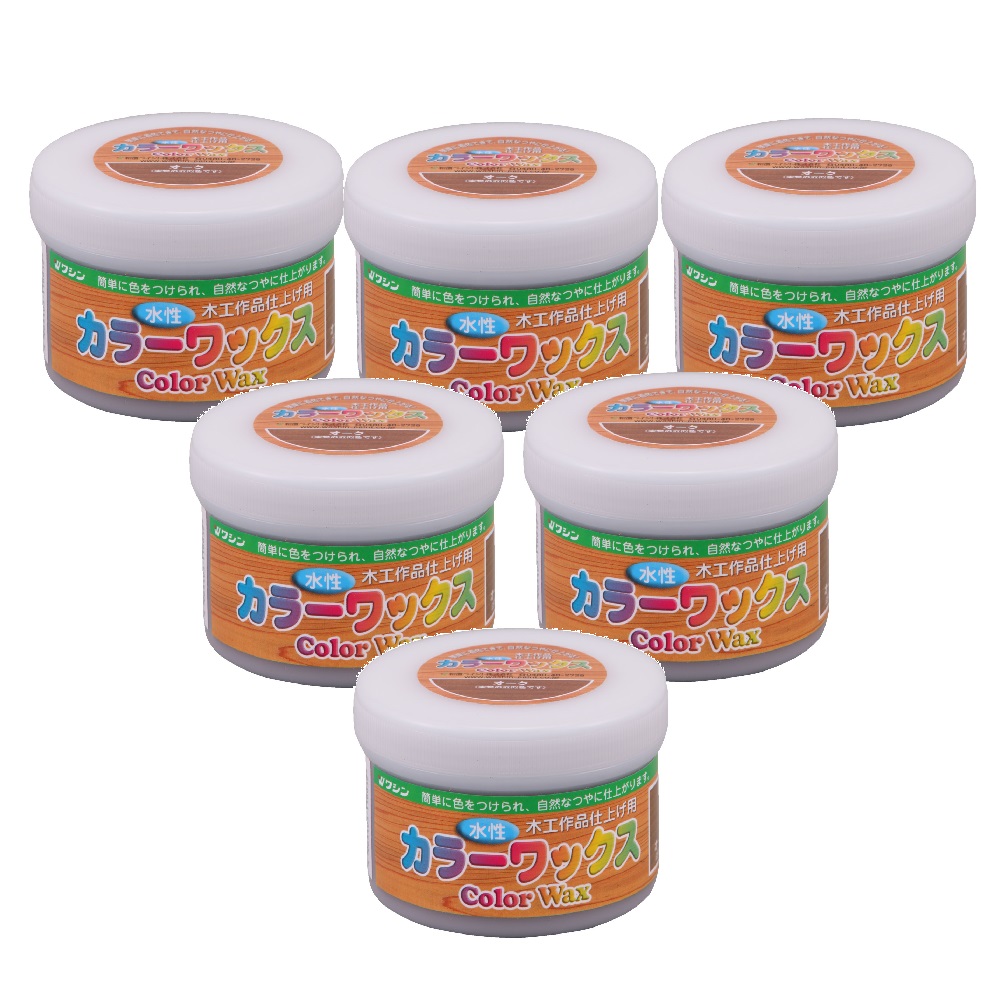 和信ペイント 水性カラーワックス オーク 200g ６缶セット