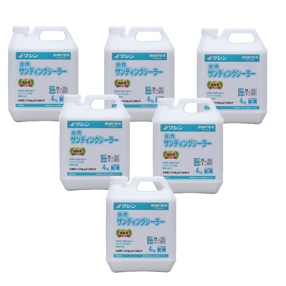 和信ペイント 水性サンディングシーラー 4kg ６缶セット｜buckteeth shop 店