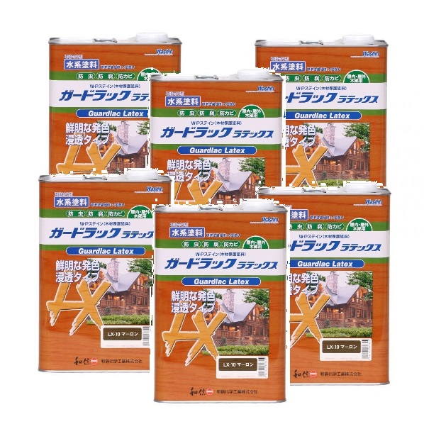 和信ペイント ガードラック ラテックス ＬＸ－１０ マーロン 3.5kg ６缶セット