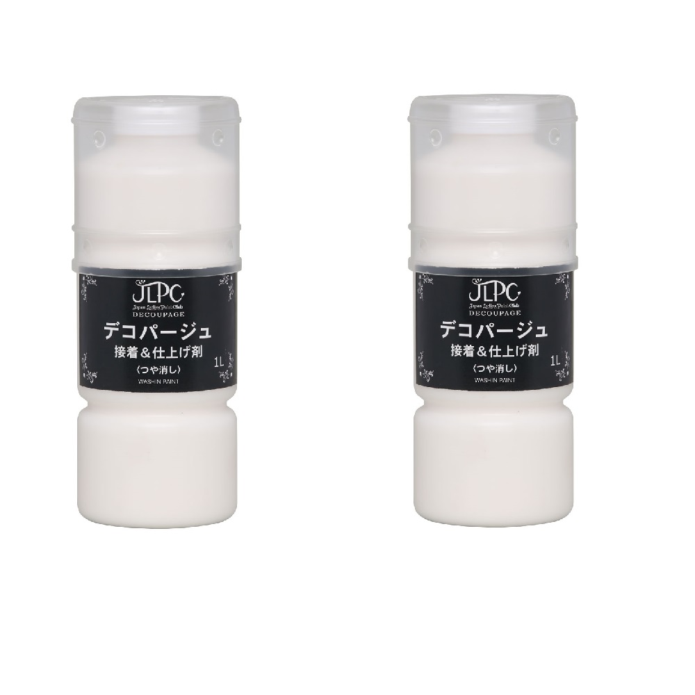 和信ペイント ＪＬＰＣ デコパージュ 接着＆仕上げ剤 1L ２缶セット