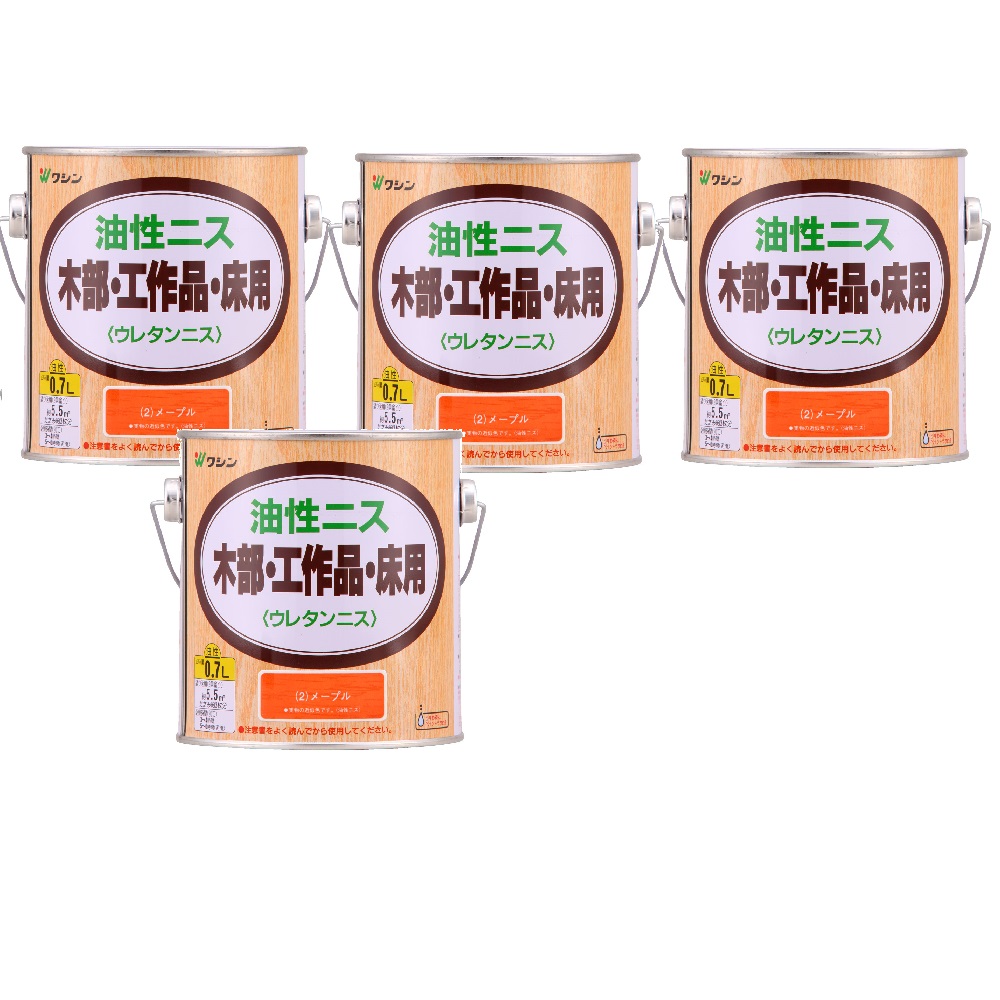 和信ペイント 油性ニス メープル 0.7L ４缶セット 7,892円