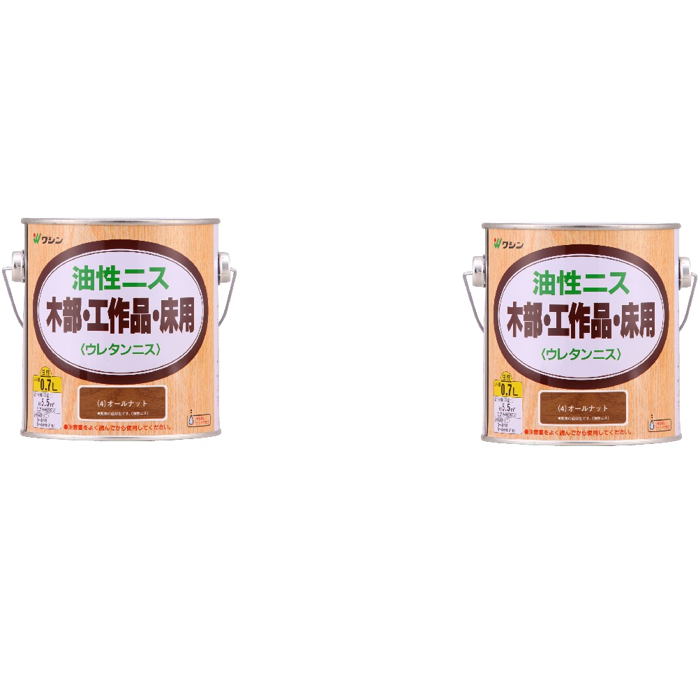 和信ペイント 油性ニス オールナット 0.7L ２缶セット