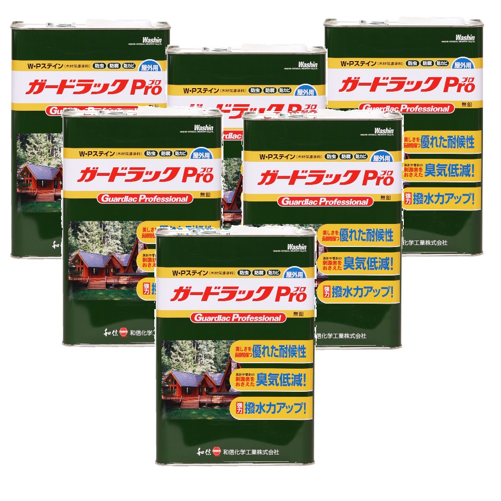 和信ペイント ガードラック プロ ＧＰ－１ ブラック 4L ６缶セット