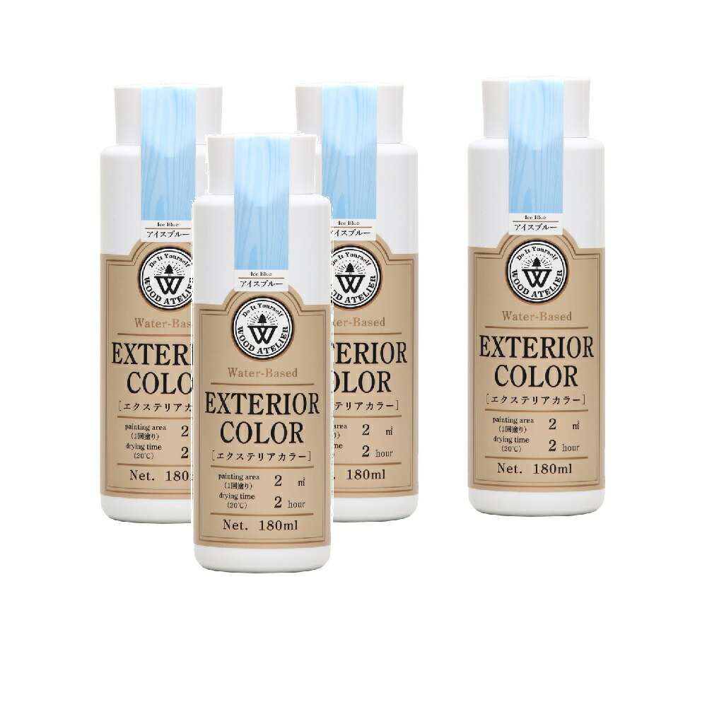和信ペイント エクステリアカラー ＥＣ－０５ アイスブルー 180ml ４缶セット 4,396円