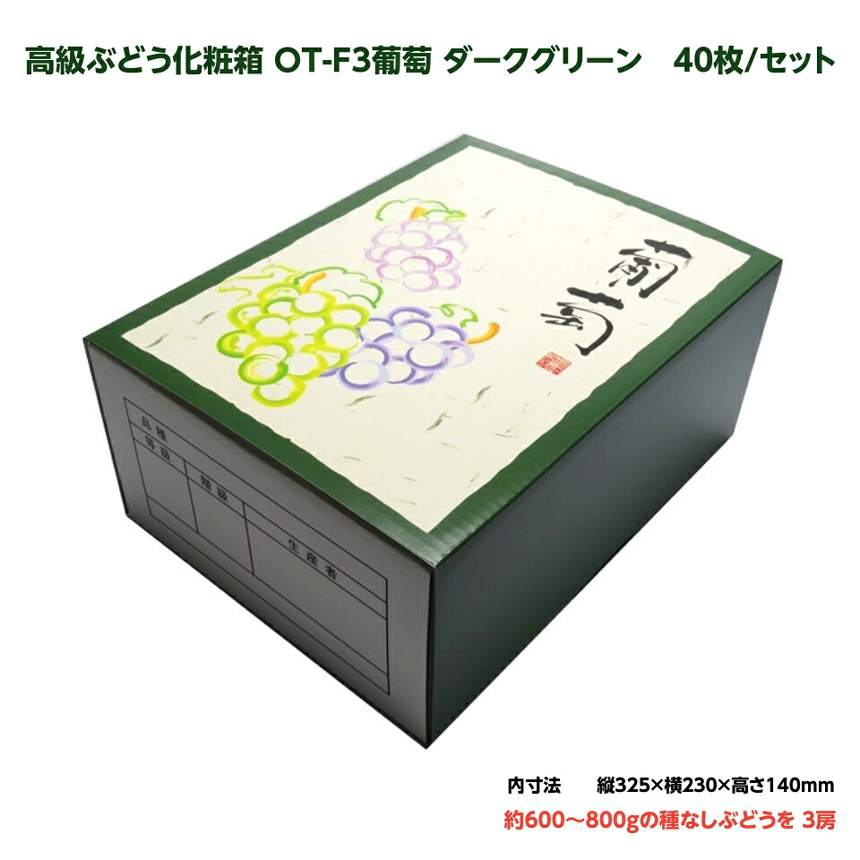 御膳上等ぶどうかざり付ける箱 OT-F3 グレープ 靉靆たる緑であること 書き割り 40枚/書き割り